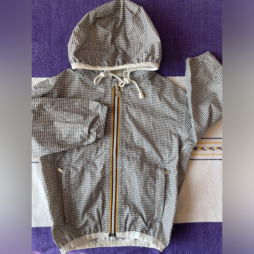 K-way houndstooth pattern windbreaker / raincoat (3t)